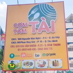 Thiết kế thi công mặt dựng aluminium tiệm cơm